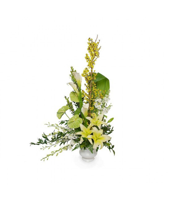 Bouquet de lys ensoleillé